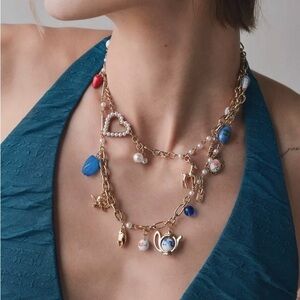 NWT Urban Outfitters Tea Party Layer Necklace OS